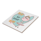 Blue Heart Princess Big Sister Tegeltje (Zijkant)