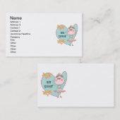 Blue Heart Princess Big Sister Visitekaartje (Voorkant / Achterkant)