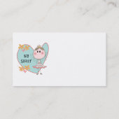 Blue Heart Princess Big Sister Visitekaartje (Achterkant)