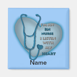 Blue Heart RN Geregistreerde Verpleegkundige Magneet