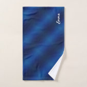 Blue heart  romantic wallpaper bad handdoek (Handdoek)
