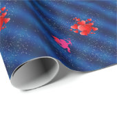 Blue heart romantic wallpaper cadeaupapier (Rol Hoek)