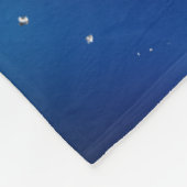 Blue heart  romantic wallpaper fleece deken (Hoek)