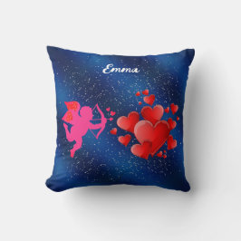 Blue heart romantic wallpaper kussen