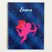 Blue heart  romantic wallpaper planner (Voorkant)