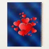 Blue heart  romantic wallpaper planner (Achterkant)