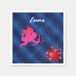 Blue heart  romantic wallpaper servet