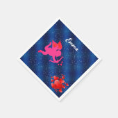 Blue heart  romantic wallpaper servet (Hoek)