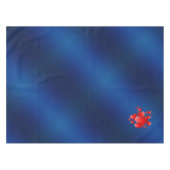 Blue heart  romantic wallpaper tafelkleed (Voorkant (Horizontaal))