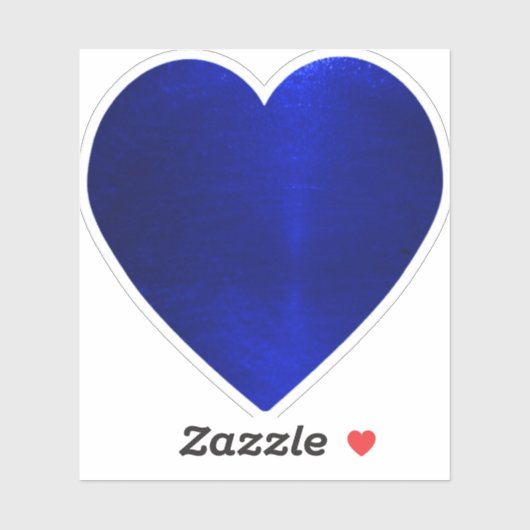 Blue Heart Sticker (Vel)