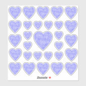 Blue Heart Stickers (Vel)