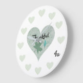 Blue Heart Thankful 4u Grote Klok (Hoek)