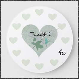 Blue Heart Thankful 4u Grote Klok
