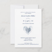 Blue Heart Trendy Girl Afstuderen 4 Foto's (Achterkant)