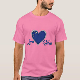 Blue Heart Unisex T-shirt