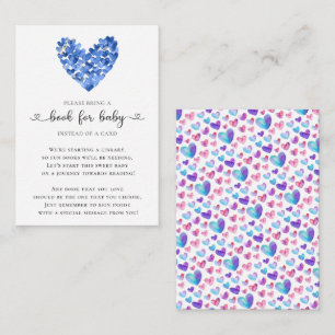 Blue Hearts Boys Sweetieletetboek voor Baby Informatiekaartje