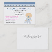 Blue Hearts Child Care Visitekaartje (Voorkant / Achterkant)