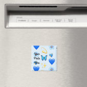 Blue Hearts - Create Your Own (CYO) - Magneet (Insitu (Vaatwasser))