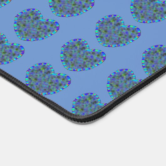 Blue Hearts Desk Mat (Hoek)