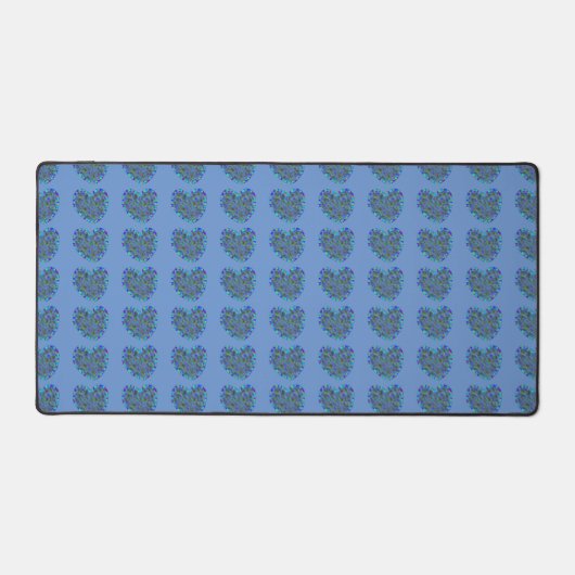 Blue Hearts Desk Mat (Voorkant)