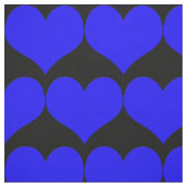 Blue Hearts Fabric Stof (Swatch)