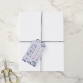 Blue Hearts Happy Moederdag Cadeaulabel (Met Touw)