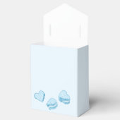 Blue Hearts Little Sweetheart Baby shower Bedankdoosjes (Geopend)