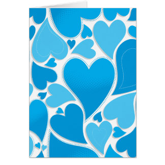 Blue Hearts Patroon