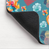 Blue Hearts Patroon Muismat (Hoek)