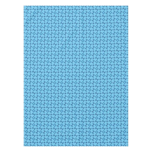 Blue Hearts Patroon Tafelkleed (Voorkant)
