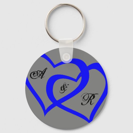 Blue Hearts sleutelhanger (Voorkant)