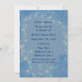 Blue Hearts Sparkly Lights Vrijgezellenfeest Invit Kaart (Voorkant)