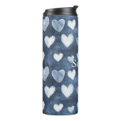 Blue Hearts Thermosbeker (Gedraaid links)