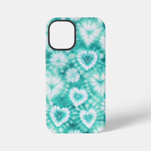 Blue Hearts Tie Dye iPhone Hoesje (Achterkant)