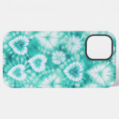 Blue Hearts Tie Dye iPhone Hoesje (Achterkant horizontaal)