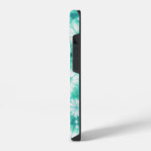 Blue Hearts Tie Dye iPhone Hoesje (Linkerkant)