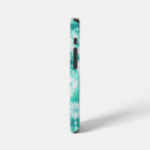 Blue Hearts Tie Dye iPhone Hoesje (Linkerkant)