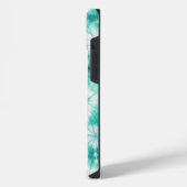Blue Hearts Tie Dye iPhone Hoesje (Linkerkant)
