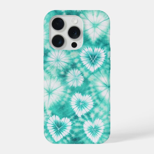 Blue Hearts Tie Dye iPhone Hoesje (Achterkant)