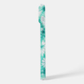 Blue Hearts Tie Dye iPhone Hoesje (Linkerkant)