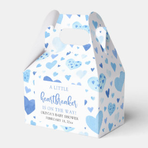 Blue Hearts Valentijn Heartbreaker Baby shower Bedankdoosjes