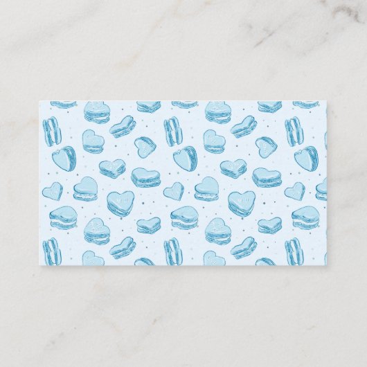 Blue Hearts Valentijn Luier Raffle ticket Informatiekaartje (Achterkant)