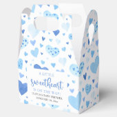 Blue Hearts Valentijn Sweetheart Baby shower Bedankdoosjes (Geopend)