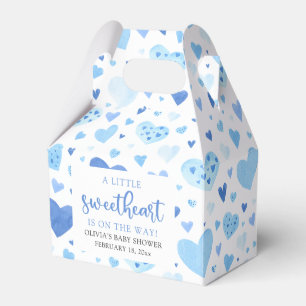 Blue Hearts Valentijn Sweetheart Baby shower Bedankdoosjes