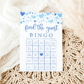 Blue Hearts Valentijn Vind het Guest Bingo spel Kaart
