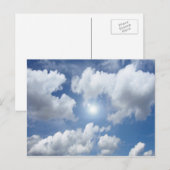 Blue Heaven Clouds + jouw ideeën Briefkaart (Voorkant / Achterkant)