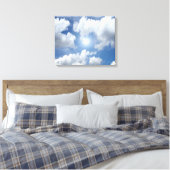 Blue Heaven Clouds + jouw ideeën Canvas Afdruk (Insitu (Slaapkamer))