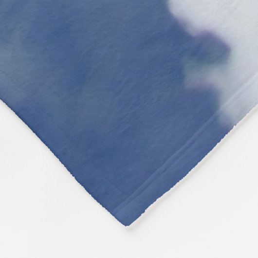 Blue Heaven Clouds + jouw ideeën Fleece Deken (Hoek)