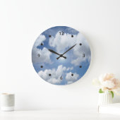 Blue Heaven Clouds + jouw ideeën Grote Klok (Huis)