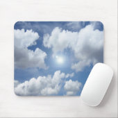Blue Heaven Clouds + jouw ideeën Muismat (Met muis)